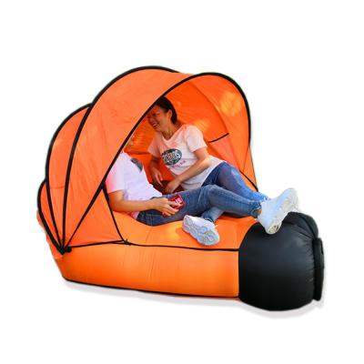 China Outdoor Waterproof Canopy Double Sun Shade Camping Polygon Extended Type Inflatable Shelter Sofa With Tent for sale