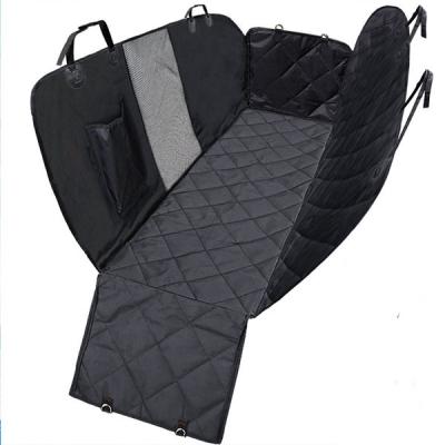 China Pet Products Viable Dog Seat Mat Backseat Car Cover with Mesh Window for sale