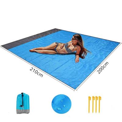 China Portable Picnic Mat Waterproof Beach Blanket Moisture Pocket Mini Pocket Blanket Outdoor Folding for sale