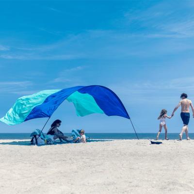 China Extended Type Customizable Pop Up Sun Shelter Quick Assembly Tent Portable Foldable Beach Shades Tent for sale