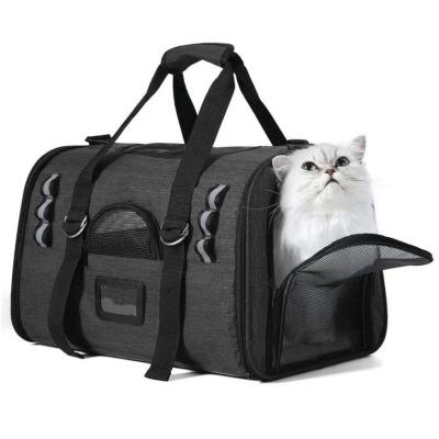 China Airline Approved Soft Sided Pet Tote Carriers Bags Portable Pet Supply Carrier Sustainable for sale