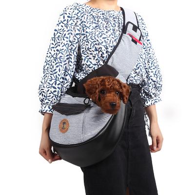 China Freeshipping Stripe Dog Carrier Bags Messenger Pet Bags Pet Carrier Sling Shoulder Cat Bag for sale