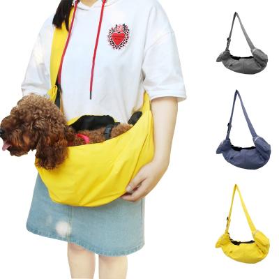 China Small Canvas Dog Carrier Messenger Bags Soft Viable Pet Bags Pet Dog Carrier Bag for sale