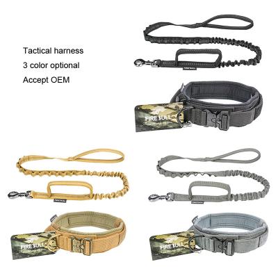 China Durable Outdoor Nylon Tactical Dog Collar Tactical Eash For Improved Dog Safety And Comfort for sale