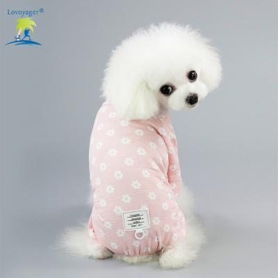 China Lovoyager Dog Pants Pet Clothes Soft Viable Simple Style Blue Pink Dog Clothes For Summer for sale