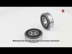 smooth operation deep groove ball bearings solid oil bearings high load capacity sealed design
