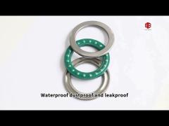 thrust ball solid oil bearings high load capacity maintenance-free for standard and custom sizes