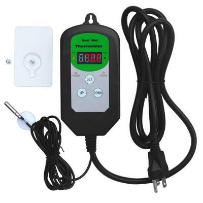 China Garden Lawn Digital Thermostat Heat Device Temperature Control Cooling Switch 100~240V 1800W 15A for sale