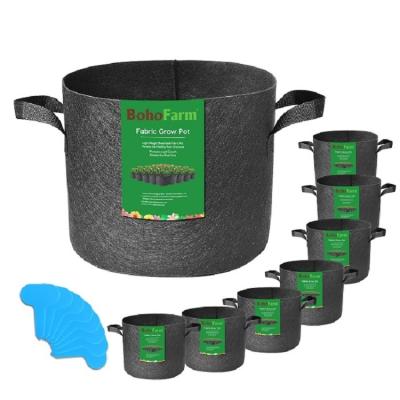 China Plant Supply Biodegradable Potato/Container/Factory Black Nonwovens Ventilation 100 Gallon Grow Bags With Handles for sale