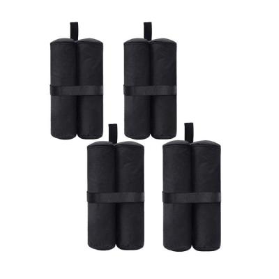 China Waterproof/Portable/Wide Use Maker Black 4 Pack Sand Weight Bags For Pop Up Canopy Sandbags For Instant Outdoor Sun Shelter Weighted Feet Bags for sale