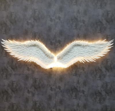 China Eco-Friendly Wall Art Decoration Large Feather Angel Soars for sale