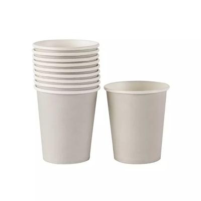 China Recyclable Custom Printed Disposable Single Wall 10 oz Hot Beverage Eco Friendly Black Paper Coffee Cups for sale