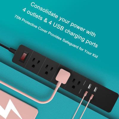 China Wholesale Universal Power Socket Four USB Power Strip Socket For Smart Phone WIFI Control GSFJ-C138 for sale