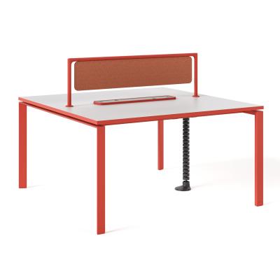 China FLEX 2 person double-sided workstation  Computer Workstation Face To Face For Team Collaboration Red for sale