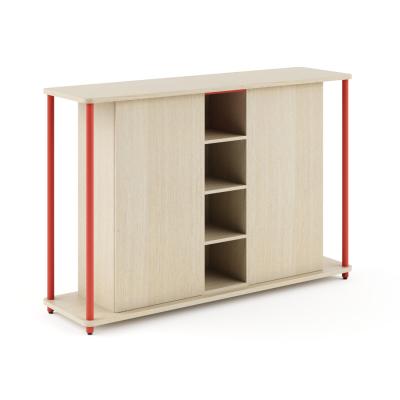 China FLEX Moderne stijl Office Executive Desk Hutch Met Multi-Layer Schutterijen Custom Size Te koop