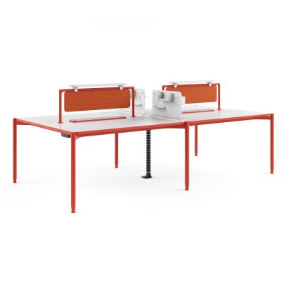 China FLEX Modern Aesthetics Design 4 People Workstation Desk With Collaborative Seating for sale