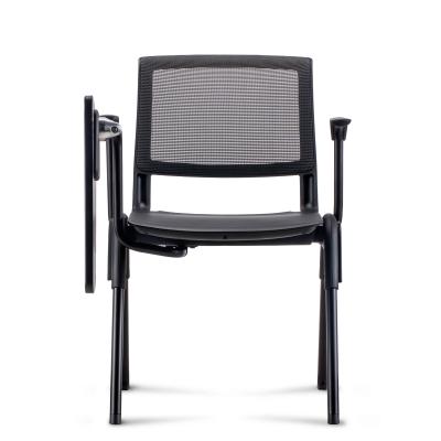 China Ergonomic Mesh Office Chair , Mesh Conference Room Chairs With Foldable Writing Tablet for sale