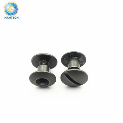 China Gunmetal 6mm 8mm 10mm Round High Quality Black 12mm Post Chicago Binding Screw for sale