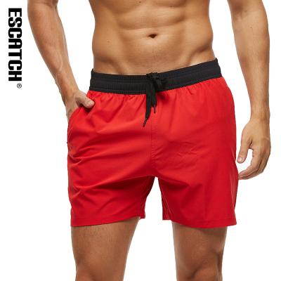 China Men's Breathable Gym Shorts With Pocket Waterproof Summer Beach Shorts Fabric Elastic Waist ES10T for sale