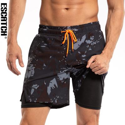 China Men's Breathable Board Shorts 4 Way Stretch Custom Wholesale Waterproof Mens Swimming Shorts With Under Lining for sale