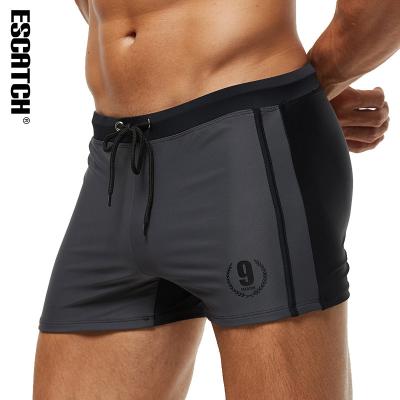 China Plus Size Mens Swim Trunks Fitted Swimming Trunks With Protection Mens Spandex Swim Trunks for sale