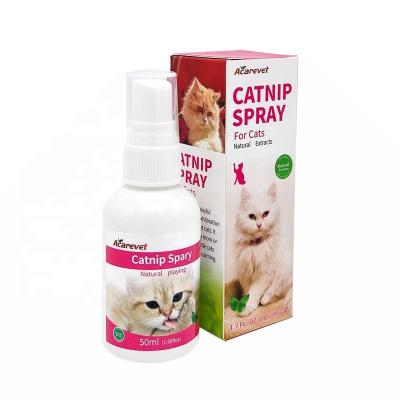 China Viable Organic Catnip Spray For Cat Wholesale Catnip Toys Private Logo Customize With Catnip Spray for sale