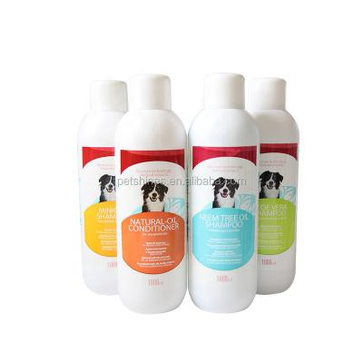 China OEM Pet Viable Shampoo Natural Anti Bacterial Comfortable Aloe Vera Dog Cleaning Shampoo 1L Moderately for sale