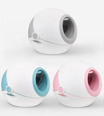 China Large Cat Capsule Shape Cat Litter Machine  Portable Luxury Enclosed Box Small Cat Toilet Viable Box Sandbox for sale