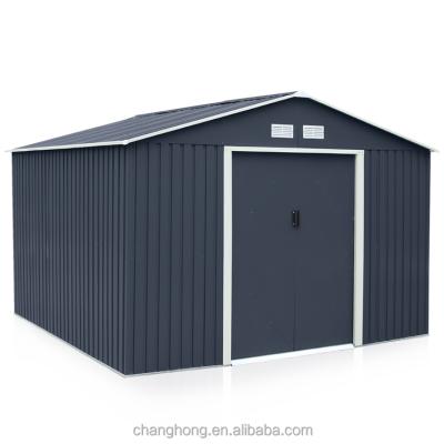 China Easily Assembled 10x10ft Garden Shed Sliding Door Metal Storage Shed for sale