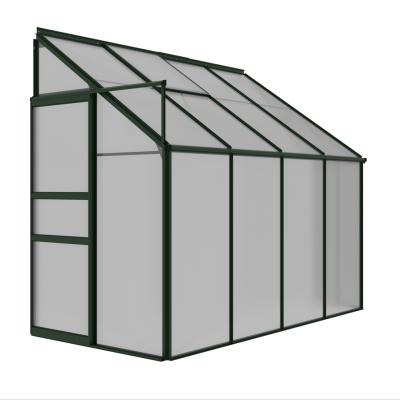 China Easily Assembled 4x8FT Aluminum Greenhouse With Only One Side for sale