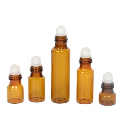 China Personal Care Cap Glass Roll On Bottle 50ml With 1ml 2ml 3ml 5ml 10ml Amber Colored Cosmetic Tube Vial Bamboo/Aluminum Glass Bottle For Sale for sale