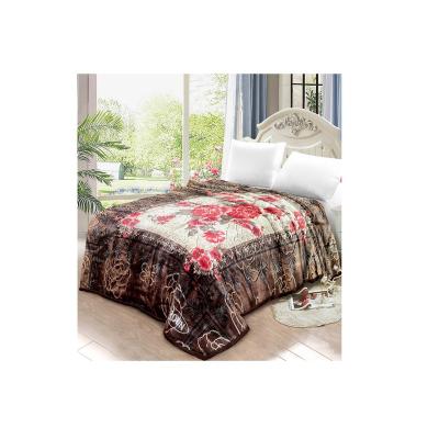 China Tragbar New Arrival Creative Modern Classic 100% Polyester Raschel Bed Covers for sale