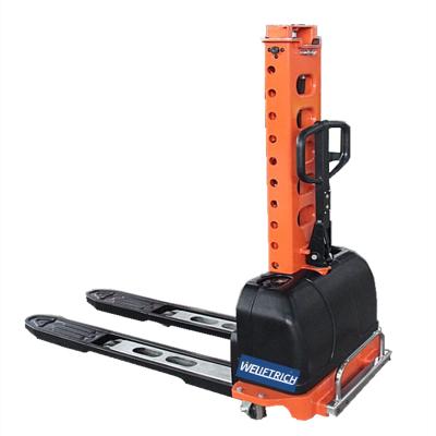 China Hotels ShunCha Factory Price High Quality Popular Capacity 1000kg Capacity 1000kg Standalone Lift Portable Semi Electric Pallet Stacker for sale