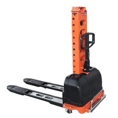 China Hotels SHUNCHA 2023 Portable Semi Electric Capacity 500kg Stacker Pallet Truck Automatic Hot Sale for sale