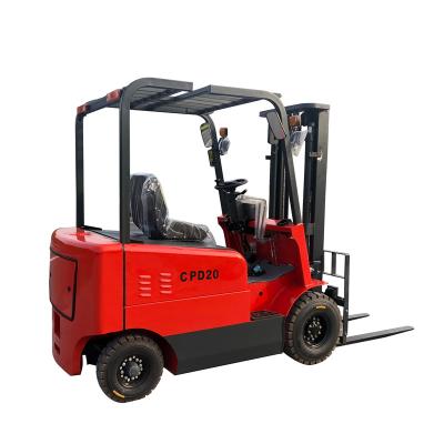 China SHUNCHA Hotels 1.5ton 2 Ton Capacity 3M AC Motor Lift Height 4 Wheel Electric Forklift Hot Sale for sale