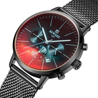 China Chronograph Chronograph Award Luxury Mens Quartz Watches Custom Chronograph Logo Fashion Changing Glass Watches For Man for sale