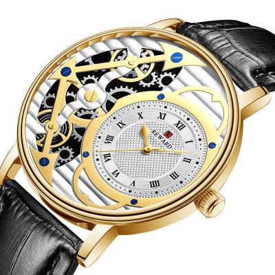 China Luxury Chronograph REWARD Watch Alloy Men Fashion Skeleton Mens Watch Waterproof Mens Watches Leather Top Brand Luxury Clock for sale