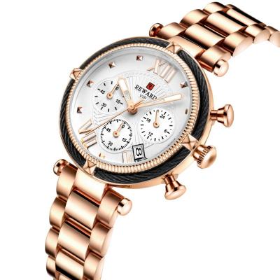 China Luxury custom made women's fashion gift women's chronograph watch quartz supplier quartz watch women's watch waterproof OEM logo wristwatch for sale