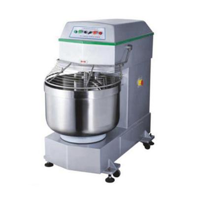 China Snack Plant 100 Liter Double Speed ​​Dough Mixer 40KG Spiral Dry Flour for sale