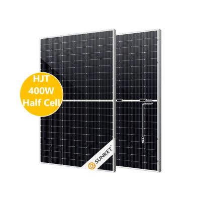 China Solar Power System Solar Panel Felt 700w 650w 600w Solar Panels New Technology HJT Double Side Monocrystalline Bifacial Generation for sale