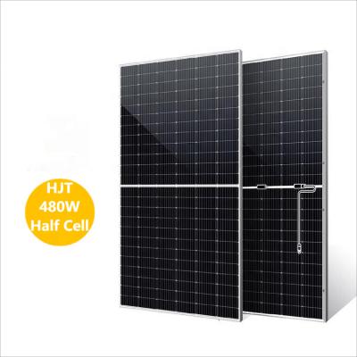 China Type-N 700w 700watt 700wp Hjt Solar Panel High Bifacial Glass Solar Power System HJT Double-Glass Solar Panel Dual Efficiency With CE TUV for sale