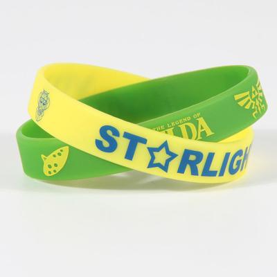 China New Vintage Debossed Silicone Wristband, Personalized Silicone Scented Wristband, Custom Logo Rubber Wrist Bands for sale