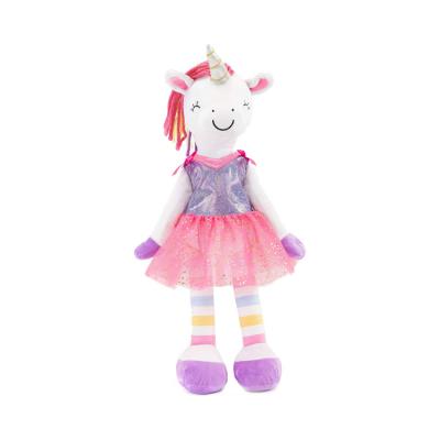 China 18 Inch Rag Dolls Plush For Infant And Baby Girls 2 Dress Up Sets Great Starters For Petting And Snuggling Animal Buddy Unicorn Buddy for sale