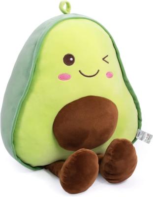 China Plush 14.5 Inches Comfortably Stuffed Avocado Soft Plush Toy Hugging Pillow Gifts for Kids, Girl, Boy, and Friends Christmas for sale