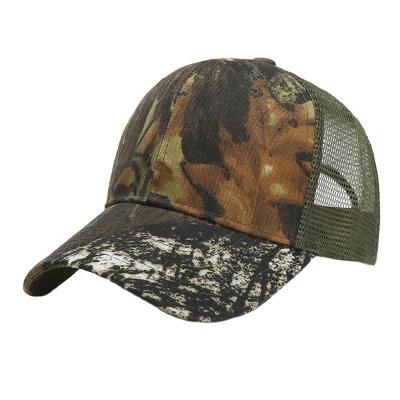 China COMMON Outdoor Unisex Men Women Fishing Hats Camouflage Mesh Hat Military Camo Hunting Tactical Trucker Hat for sale