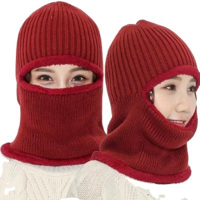 China Custom Embroidery JOINT Logo Balaclava Motorcycle 1 Hole Full Face Knit Ski Mask Balaclava Beanie Hat for sale