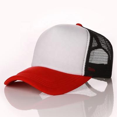 China Custom Wholesale Golf Gorras Logo Mesh Cap Cheap 5 Panel White Foam Polyester Trucker Hat COMMON for sale