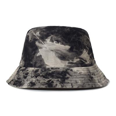 China Recycle Durable Factory Wholesale Supply Wide Brim Hat Designer Both Side Tie Dyed Bucket Hats for sale