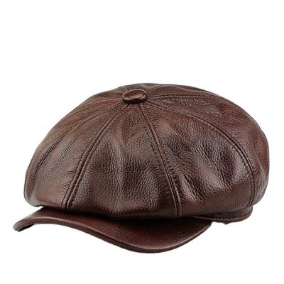 China Wholesale Custom Character Girls Scare Beret Hats Leather Winter Beret Hat For Women And Men for sale