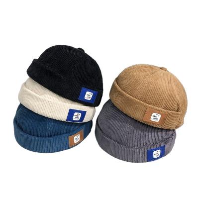 China Wholesale JOINT Fashion Vintage Spring Autumn Streetwear Hip Hop Brimless Corduroy Adult Owner Hat for sale